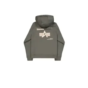 Sweatshirt med huva Alpha Industries Label Back Print image-1