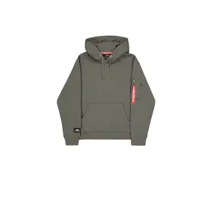 Sweatshirt med huva Alpha Industries Label Back Print image-0