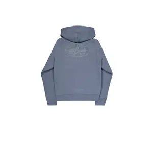 Hooded sweatshirt with print on the back Alpha Industries World Logo image-0