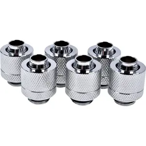 Confezione da 6 raccordi a compressione per tubo ø 10/13 mm - g1/4 Alphacool Eiszapfen