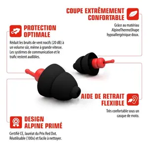 Point of Sale Box of 2 Earplugs Alpine Race MotoGp image-1