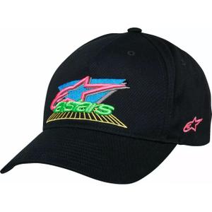 1215-81130-10-os-baseball-kappe-alpinestars-vivid-schwarz-tu