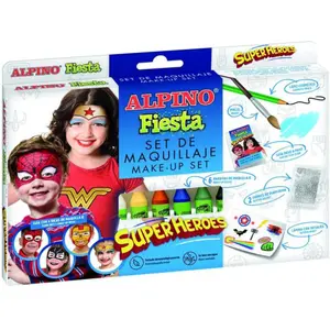 Complete superhero makeup kit for kids Alpino fiesta image-0