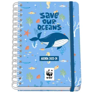 School notebook 2023-24 week in sight save our oceans child Alpino WWF image-0