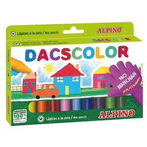 Box of 36 color waxes Alpino Plastidecor image-0