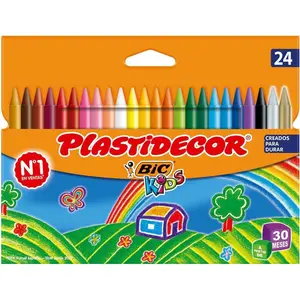 24 coloured pencils Alpino Plastidecor image-0