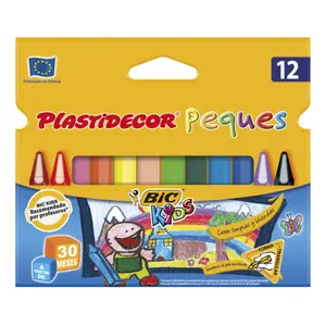12 wax crayons Alpino Plastidecor image-0