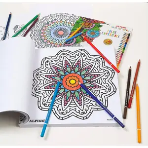 Set di 24 matite colorate con 120 libri Alpino Mandalas image-4