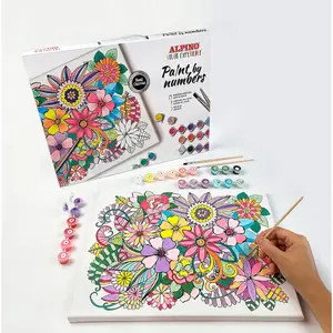 Paintings and brushes on canvas Alpino Paint by numbers image-3