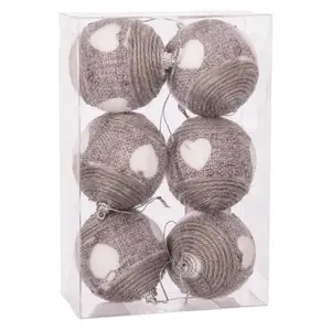 Creative activities set of 6 woolen Christmas ornaments Alpino image-0