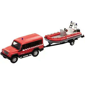 Set of action games car boat security forces in 3 models Alpino image-3
