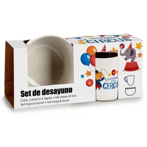 Porcelanowy zestaw kubków i misek dla dzieci Alpino image-1