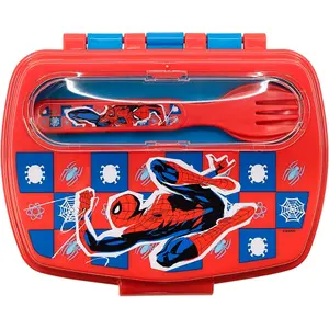 Pudełko na kanapki ze sztućcami dla dzieci Alpino Spiderman image-1
