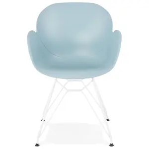 Modern chair with metal legs Alterego Fidji image-0