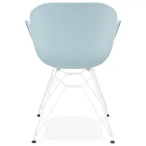 Modern chair with metal legs Alterego Fidji image-1