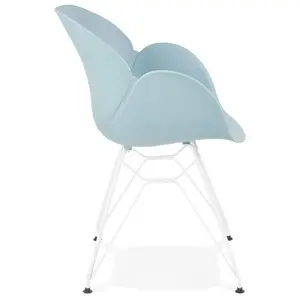 Modern chair with metal legs Alterego Fidji image-2