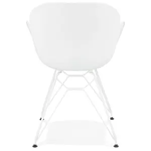Modern chair with metal legs Alterego Fidji image-1