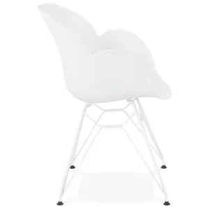 Modern chair with metal legs Alterego Fidji image-2