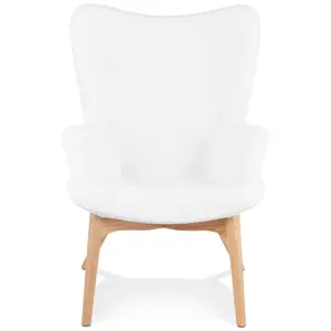Scandinavian wingback chair Alterego Trapeur image-0