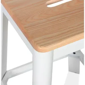 Industrial-style bar stool Alterego Lidya image-2