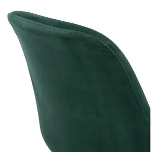 Sitzhocker in mittlerer Höhe aus Samt Alterego Spark Mini image-2