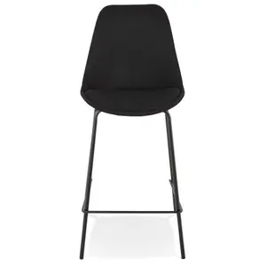 Höhenverstellbarer Stoff-Snackhocker mit Metallfüßen Alterego Aloe Mini image-0