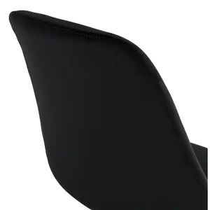 Sitzhocker in mittlerer Höhe aus Samt Alterego Spark Mini image-2