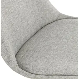 Mid-height fabric snack stool with metal legs Alterego Aloe Mini image-2