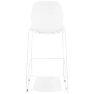 Stackable designer bar stool with metal legs Alterego Berlin image-1