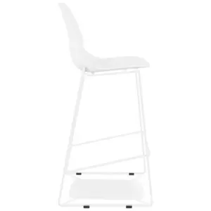 Stackable designer bar stool with metal legs Alterego Berlin image-2
