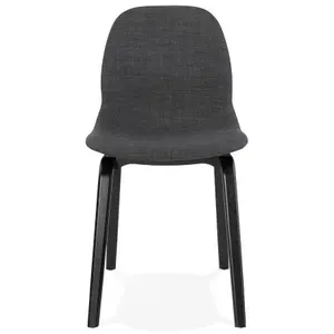 Stuhl für das Esszimmer aus Stoff mit Holzbeinen Alterego Celtik image-0