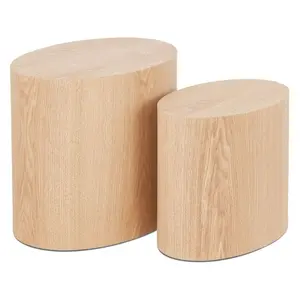 Beistelltischset aus Holz Alterego Sokle (x2) image-0