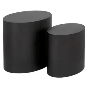 Wooden side table set Alterego Sokle (x2) image-0