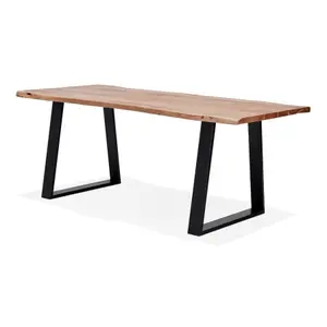 Industrial-style solid wood dining table Alterego Rafa image-2