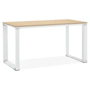 Petit bureau droit design en bois Alterego Xline image-1