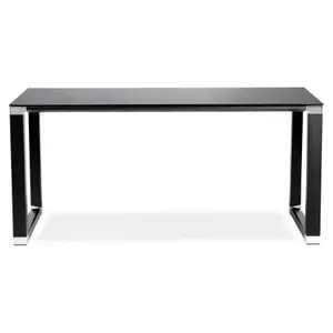 Petit bureau droit design en verre Alterego Xline image-0