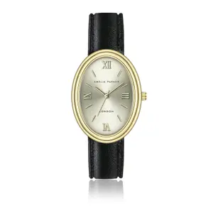 Damenarmbanduhr mit gepolstertem und genähtem Gehäuse Amelia Parker Créma image-0