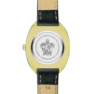 Damenarmbanduhr mit gepolstertem und genähtem Gehäuse Amelia Parker Créma image-2