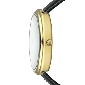 Damenarmbanduhr mit gepolstertem und genähtem Gehäuse Amelia Parker Créma image-3