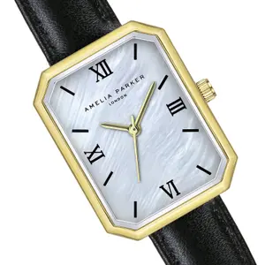 Reloj acolchado y cosido liso para mujer Amelia Parker Bali Sands image-1