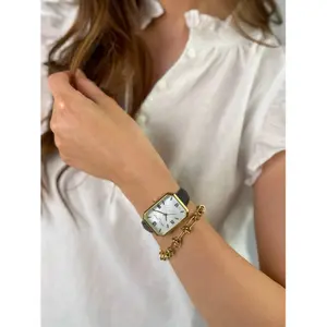 Reloj acolchado y cosido liso para mujer Amelia Parker Bali Sands image-3