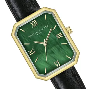 Damenarmbanduhr mit gepolstertem und genähtem Gehäuse Amelia Parker Terrene image-2