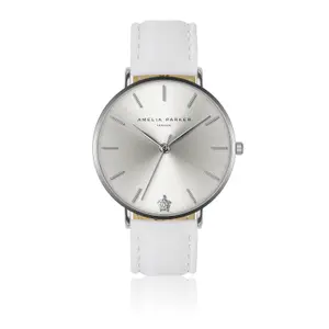 Reloj de piel para mujer Amelia Parker Capsule Grey image-0