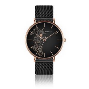 aa7-b048b-orologio-da-donna-amelia-parker-fossil-black-mesh-rosa-d-oro-38-mm