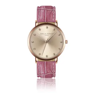 Reloj de piel para mujer Amelia Parker Eternity Pink image-0