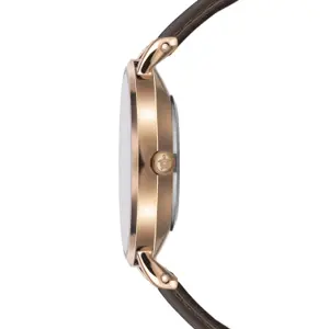 Leather watch woman Amelia Parker Petite Classique Brown image-1