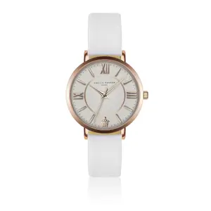 Leather watch woman Amelia Parker Petite Classique White image-0