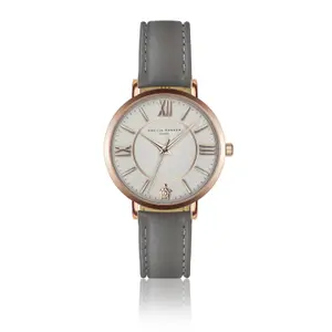 Damklocka i läder Amelia Parker Petite Classique Grey