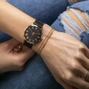 Ur til kvinder Amelia Parker Grand Noir Black Mesh image-1