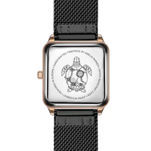 Women's watch Amelia Parker Gold Plaza Black Mesh image-1
